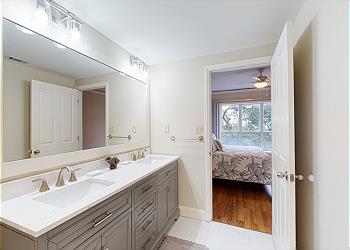 Primary Bathroom with Double Sink Vanity
