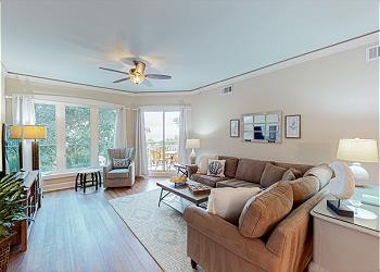 Living Room Slider to Private Balcony