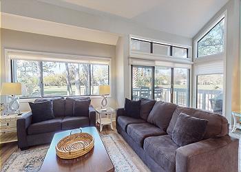 Living Room with Views of the George Fazio Golf Course
