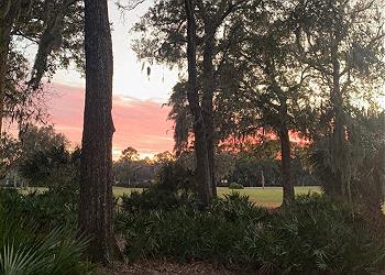 View of the Sunset from Private Deck