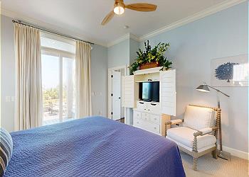 First Floor Guest Bedroom with Direct Access to Private Deck