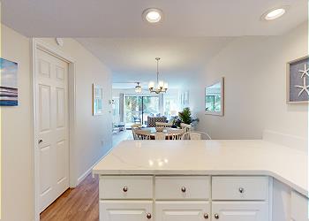 Kitchen with Countertop Seating