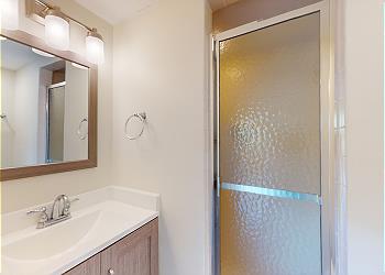 Guest Bathroom with Standalone Shower