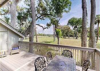 Private Deck with Views of the George Fazio Golf Course