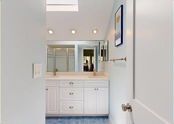 Primary Bathroom with Double Sink Vanity