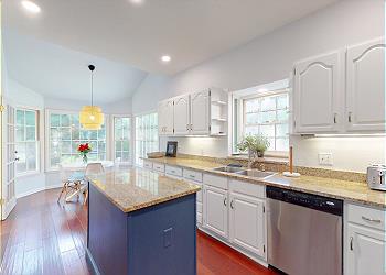 Kitchen with Ample Granite Counterspace