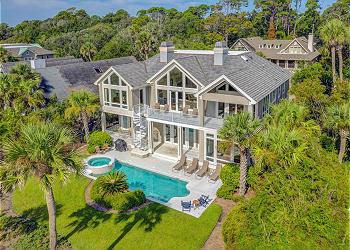 Rear Aerial View of Home