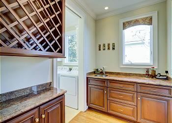 Wet Bar and Laundry Room