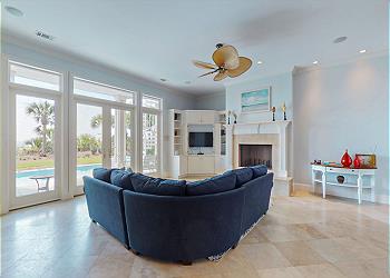 First Floor Family Room with HDTV