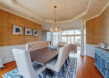 Formal Dining Room with Views of the Atlantic Ocean