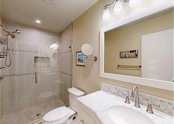 Primary Bathroom with Tiled Walk-in Shower