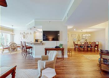 Living Room with HDTV