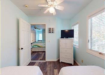 Second Floor Twin Bedroom with HDTV