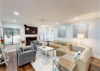 Living Room with HDTV