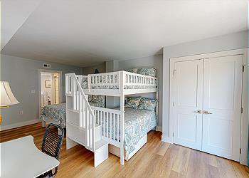 Guest Bedroom with Full Size Bunk Beds