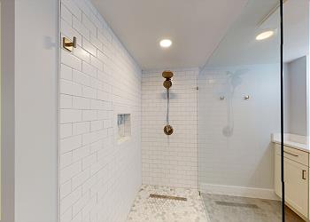 Large Tiled Walk-in Shower