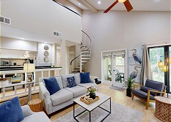 Living Room with Access to Private Balcony