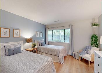 Guest Bedroom with Two Twin Size Beds