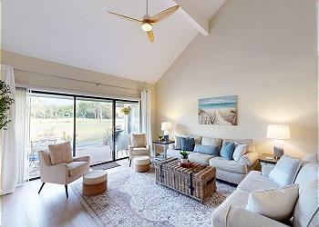 Living Room with Access to Private Patio