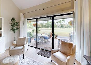 Living Room with Expansive View of the George Fazio Golf Course