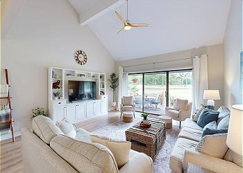 Living Room with View of the George Fazio Golf Course
