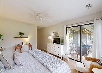 Primary Bedroom with Access to Private Patio