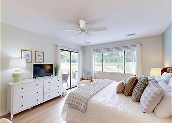 Primary Bedroom with View of the George Fazio Golf Course
