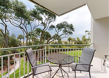 Private Balcony with View of the Ocean and Community Pool