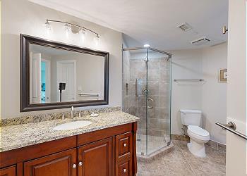 Primary Bathroom with Tiled Walk-in Shower