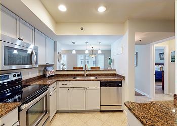 Fully Stocked Kitchen with Granite Countertops