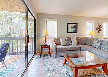 Living Room Slider to Private Deck