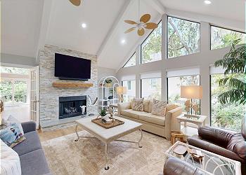 Living Room with HDTV