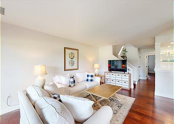 Living Room with Coastal Furnishings
