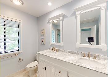 Primary Bathroom with Double Sink Vanity