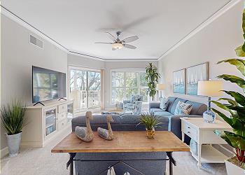 Living Room with Access to Private Balcony