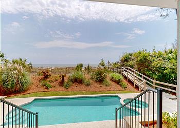 Expansive View of the Atlantic Ocean from Private Patio