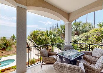 Outdoor Seating with Fire Pit Table
