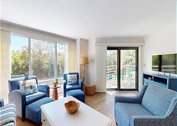 Living Room with Access to Private Balcony