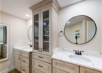 Primary Bedroom with His and Hers Vanity