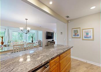 Kitchen with Countertop Seating