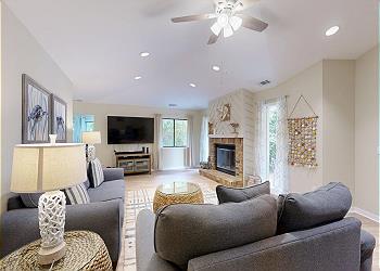 Living Room with HDTV