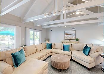 Living Room with Access to Private Deck