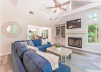 Living Room with HDTV