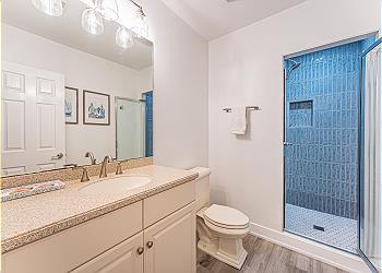 Guest Bathroom with Tiled Walk-in Shower