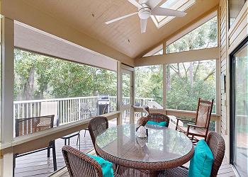 Screened-in Porch with View of the 11-mile Lagoon