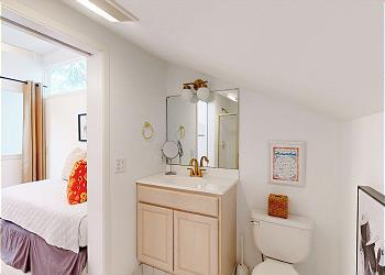 Loft Bathroom with Walk-in Shower