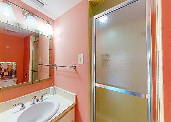 Guest Bathroom with Tiled Walk-in Shower