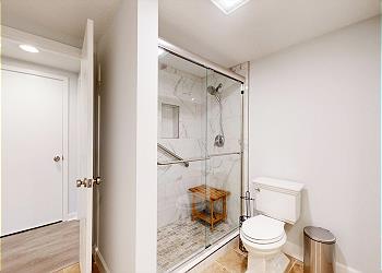 Primary Bedroom with Tiled Walk-in Shower