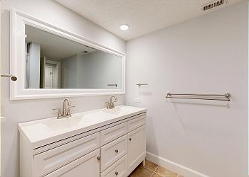 Primary Bathroom with Double Sink Vanity