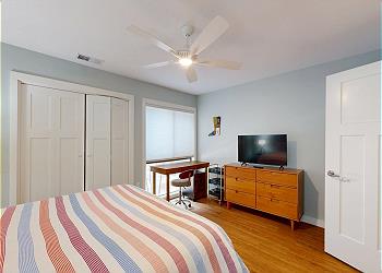 First Floor Queen Bedroom with HDTV
